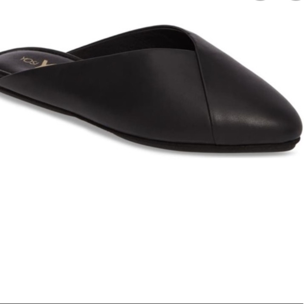 Yosi Samra | Valentina black leather mule slide